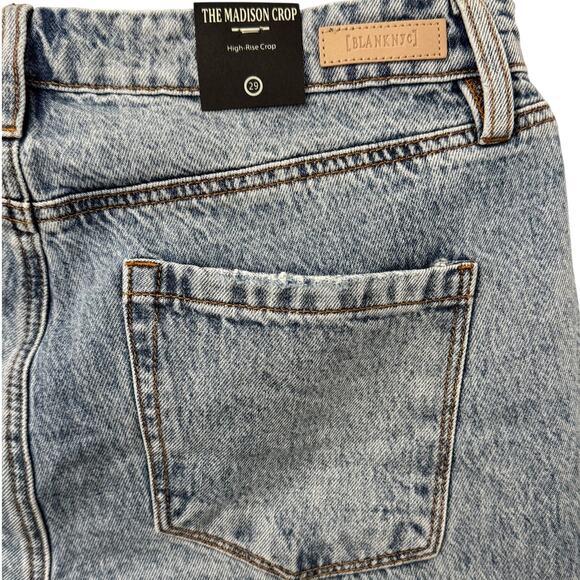 NWT BLANK NYC The Madison Crop High Rise "Late Night Out" Jeans - Picture 8 of 16